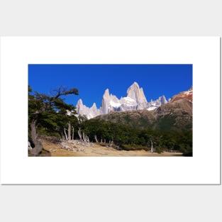 Patagonian savage mountains Posters and Art